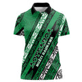 Personalised Aotearoa Ngati Raukawa Women Polo Shirt New Zealand Maori Tribal Fern Pattern