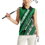Personalised Aotearoa Ngati Raukawa Women Sleeveless Polo Shirt New Zealand Maori Tribal Fern Pattern