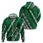 Personalised Aotearoa Ngati Raukawa Zip Hoodie New Zealand Maori Tribal Fern Pattern