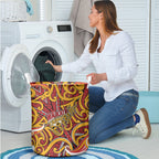 Aotearoa Waikato Tainui Laundry Basket Maori Tribal Pattern Koru Motif