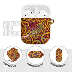 Aotearoa Waikato Tainui AirPods Case Maori Tribal Pattern Koru Motif