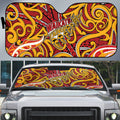Aotearoa Waikato Tainui Auto Sun Shade Maori Tribal Pattern Koru Motif