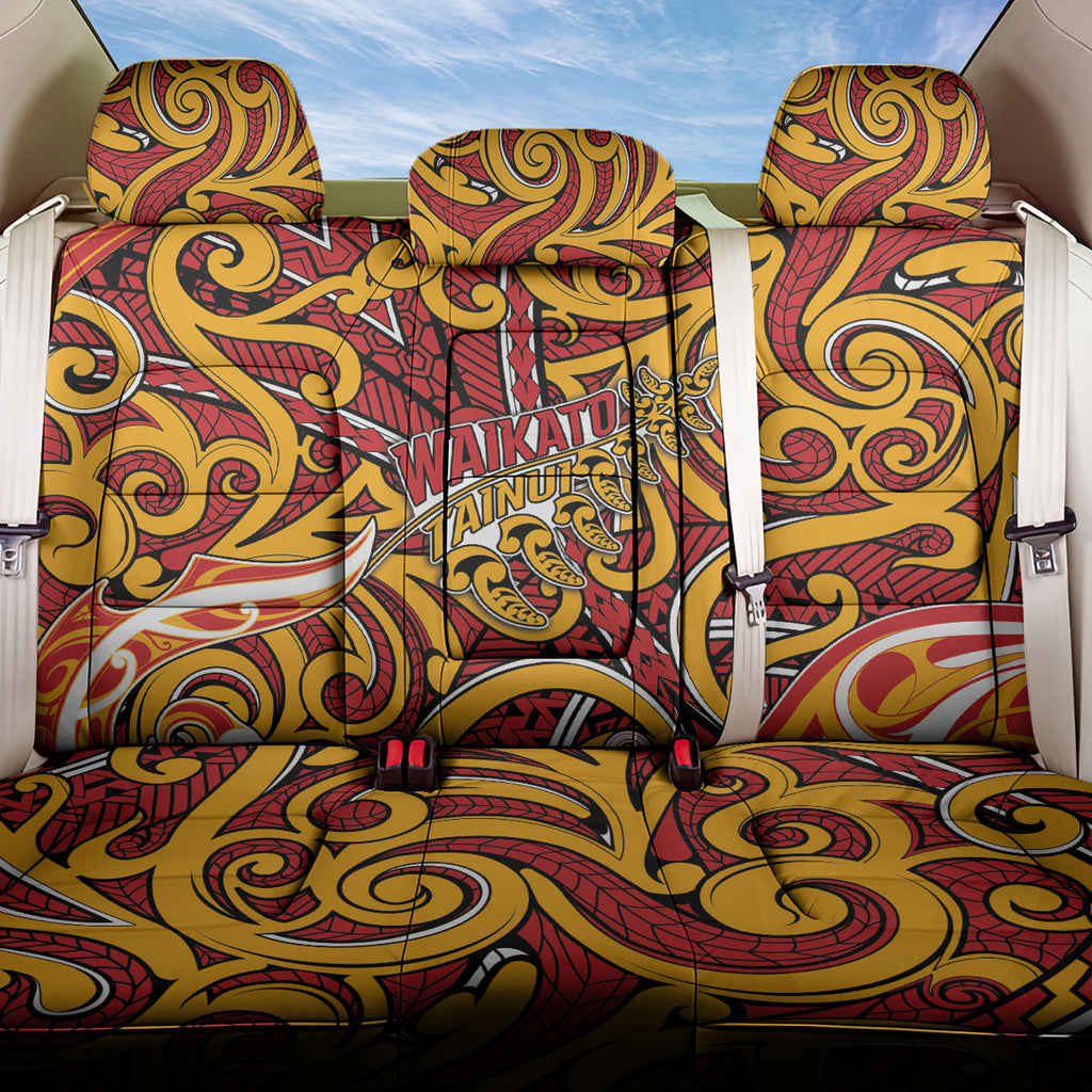 Aotearoa Waikato Tainui Back Car Seat Cover Maori Tribal Pattern Koru Motif