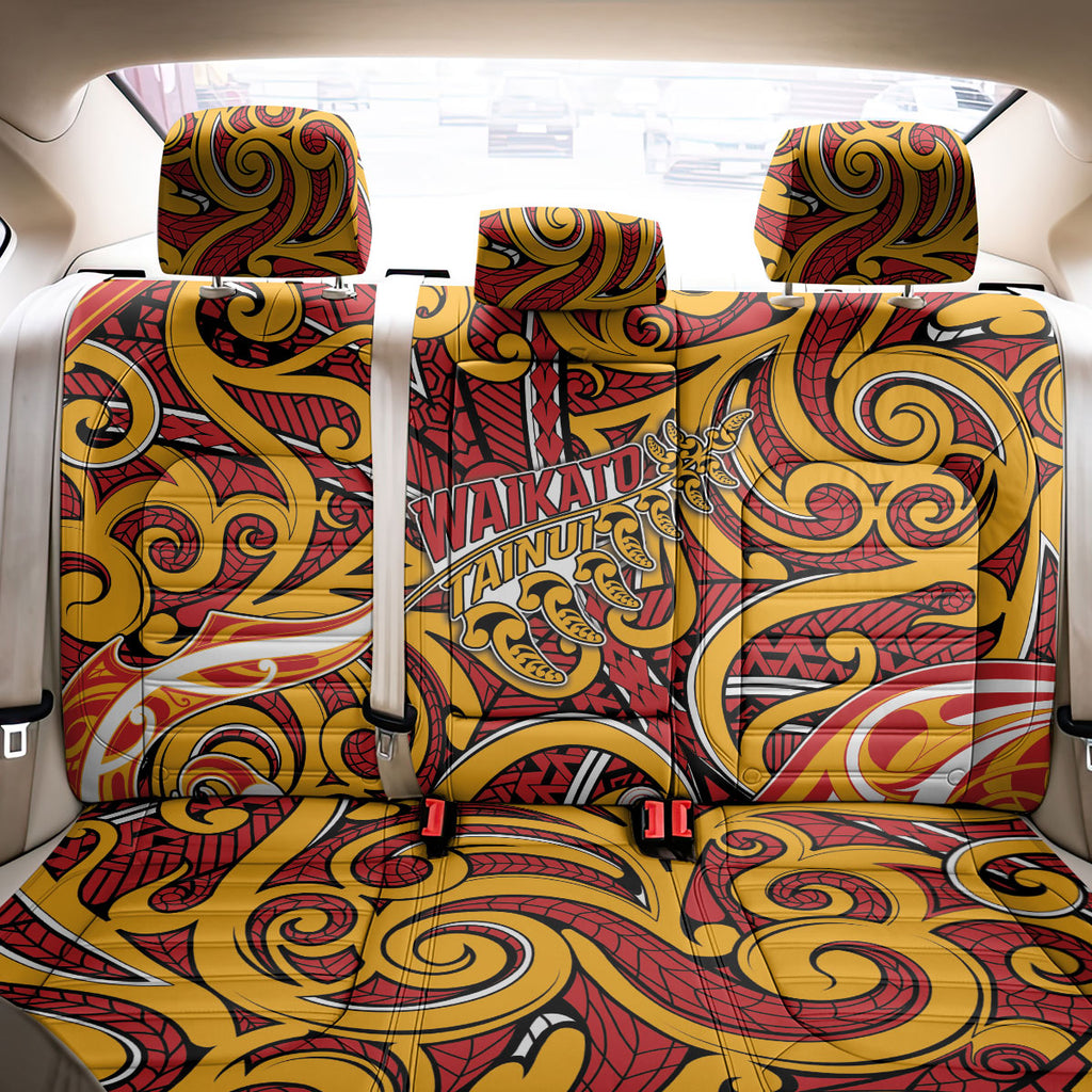 Aotearoa Waikato Tainui Back Car Seat Cover Maori Tribal Pattern Koru Motif