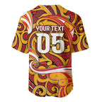 Custom Aotearoa Waikato Tainui Baseball Jersey Maori Tribal Pattern Koru Motif