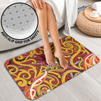 Aotearoa Waikato Tainui Bathroom Set Maori Tribal Pattern Koru Motif