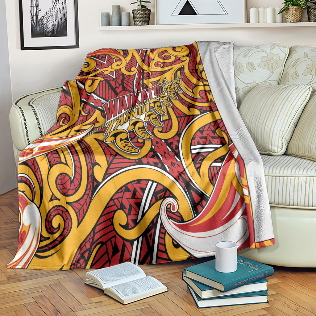 Aotearoa Waikato Tainui Blanket Maori Tribal Pattern Koru Motif