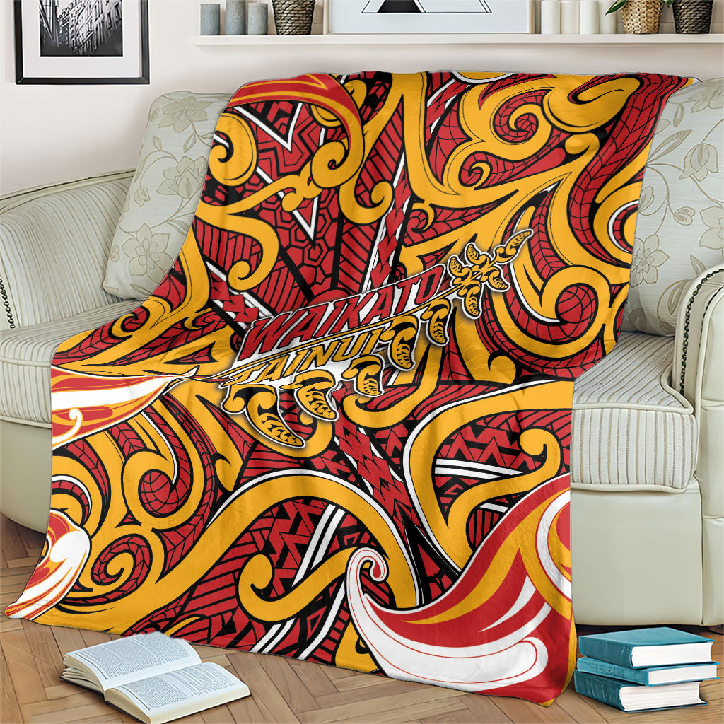 Aotearoa Waikato Tainui Blanket Maori Tribal Pattern Koru Motif