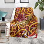 Aotearoa Waikato Tainui Blanket Maori Tribal Pattern Koru Motif
