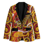 Custom Aotearoa Waikato Tainui Blazer Maori Tribal Pattern Koru Motif