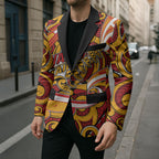 Custom Aotearoa Waikato Tainui Blazer Maori Tribal Pattern Koru Motif