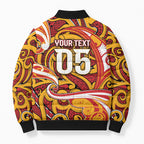 Custom Aotearoa Waikato Tainui Bomber Puffer Jacket Maori Tribal Pattern Koru Motif
