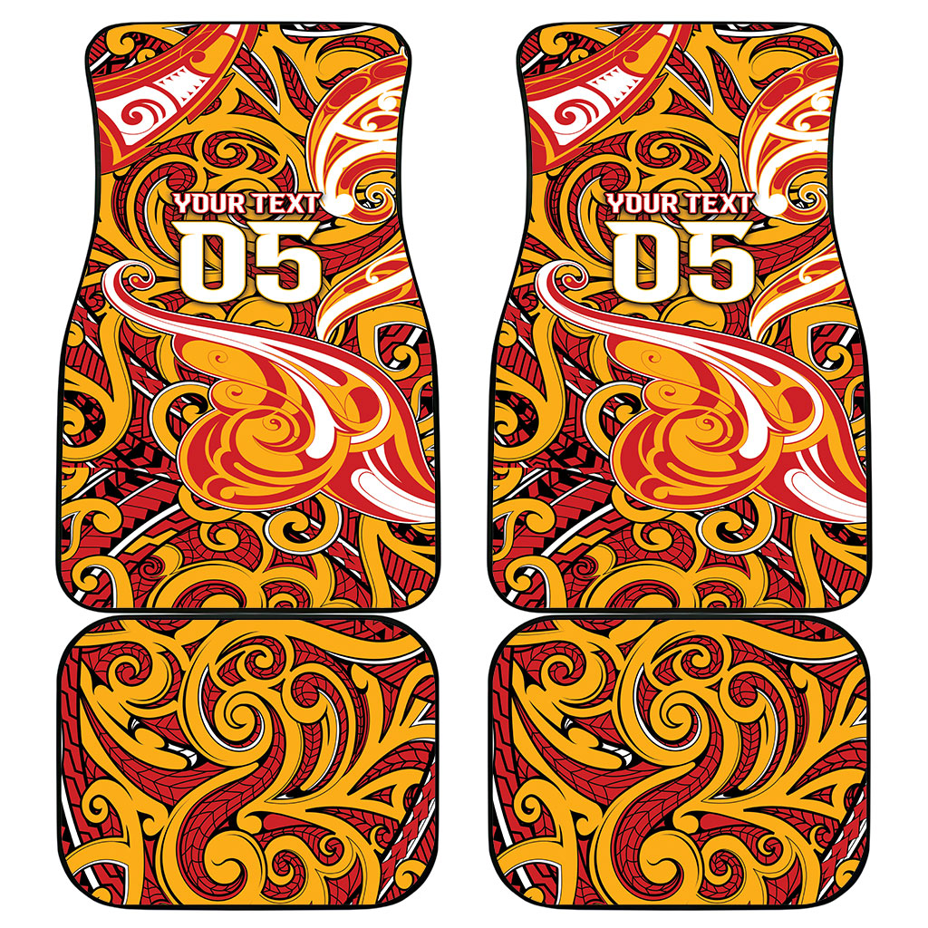 Custom Aotearoa Waikato Tainui Car Mats Maori Tribal Pattern Koru Motif