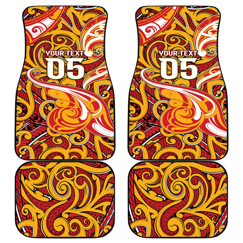 Custom Aotearoa Waikato Tainui Car Mats Maori Tribal Pattern Koru Motif