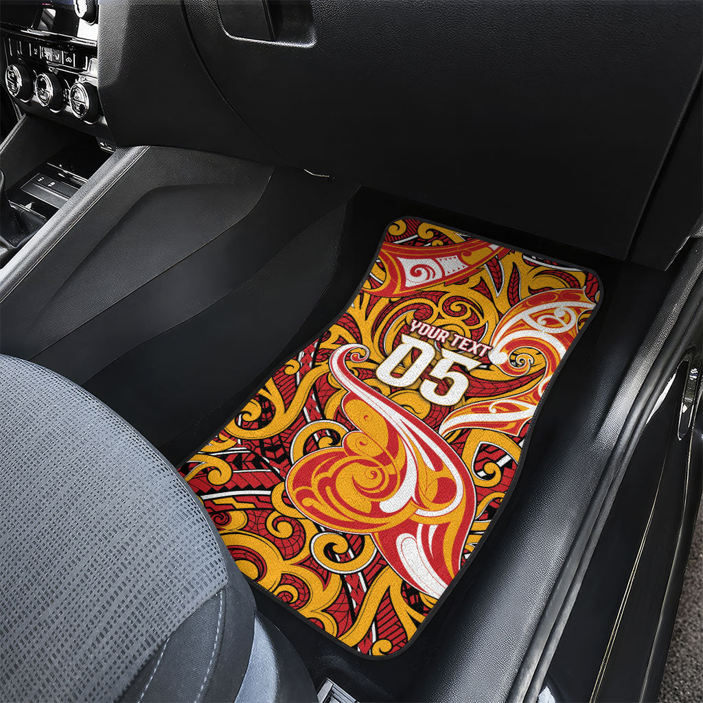 Custom Aotearoa Waikato Tainui Car Mats Maori Tribal Pattern Koru Motif