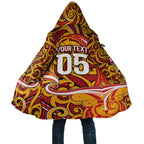 Custom Aotearoa Waikato Tainui Cloak Maori Tribal Pattern Koru Motif