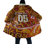 Custom Aotearoa Waikato Tainui Cloak Maori Tribal Pattern Koru Motif