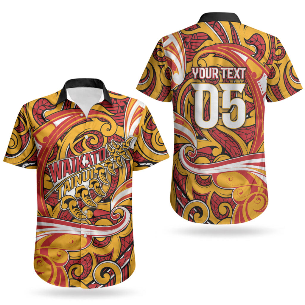 Custom Aotearoa Waikato Tainui Couples Matching Puletasi and Hawaiian Shirt Maori Tribal Pattern Koru Motif