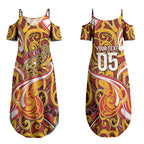 Custom Aotearoa Waikato Tainui Couples Matching Summer Maxi Dress and Hawaiian Shirt Maori Tribal Pattern Koru Motif