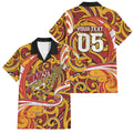 Custom Aotearoa Waikato Tainui Family Matching Mermaid Dress and Hawaiian Shirt Maori Tribal Pattern Koru Motif