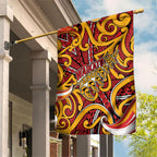 Aotearoa Waikato Tainui Garden Flag Maori Tribal Pattern Koru Motif