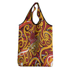 Aotearoa Waikato Tainui Grocery Bag Maori Tribal Pattern Koru Motif