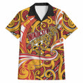 Custom Aotearoa Waikato Tainui Hawaiian Shirt Maori Tribal Pattern Koru Motif