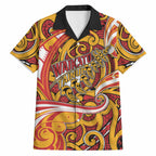 Custom Aotearoa Waikato Tainui Hawaiian Shirt Maori Tribal Pattern Koru Motif