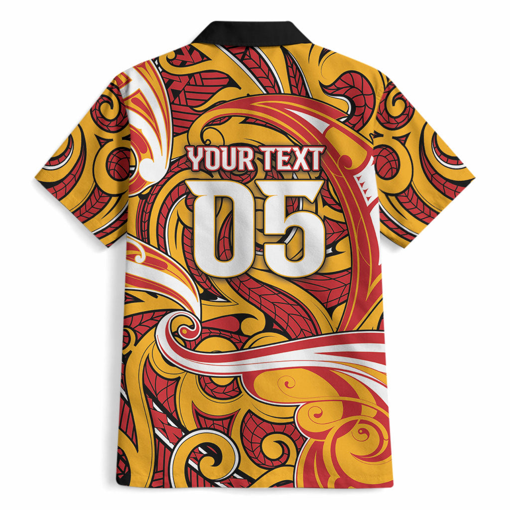 Custom Aotearoa Waikato Tainui Hawaiian Shirt Maori Tribal Pattern Koru Motif