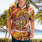 Custom Aotearoa Waikato Tainui Hawaiian Shirt Maori Tribal Pattern Koru Motif