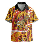 Custom Aotearoa Waikato Tainui Kid Hawaiian Shirt Maori Tribal Pattern Koru Motif
