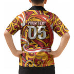 Custom Aotearoa Waikato Tainui Kid Hawaiian Shirt Maori Tribal Pattern Koru Motif
