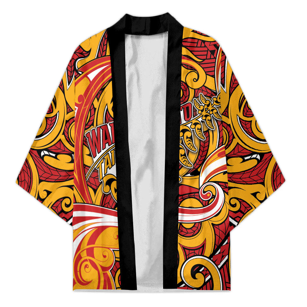 Custom Aotearoa Waikato Tainui Kimono Maori Tribal Pattern Koru Motif