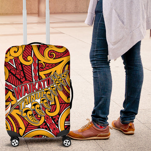 Aotearoa Waikato Tainui Luggage Cover Maori Tribal Pattern Koru Motif