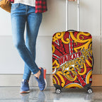 Aotearoa Waikato Tainui Luggage Cover Maori Tribal Pattern Koru Motif