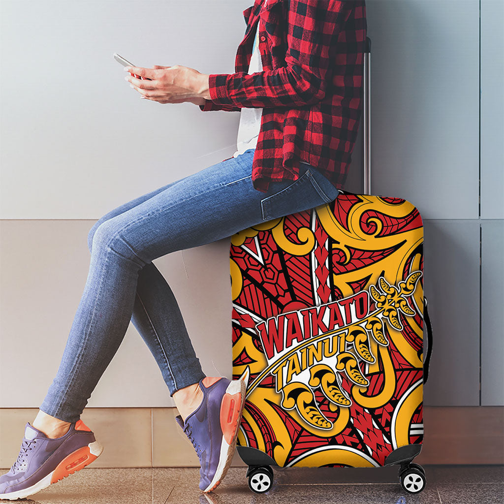 Aotearoa Waikato Tainui Luggage Cover Maori Tribal Pattern Koru Motif