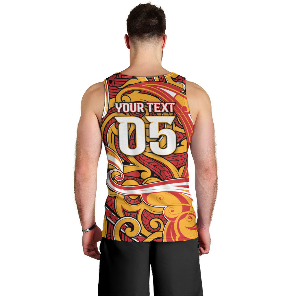Custom Aotearoa Waikato Tainui Men Tank Top Maori Tribal Pattern Koru Motif