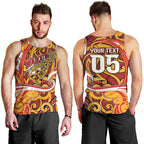 Custom Aotearoa Waikato Tainui Men Tank Top Maori Tribal Pattern Koru Motif