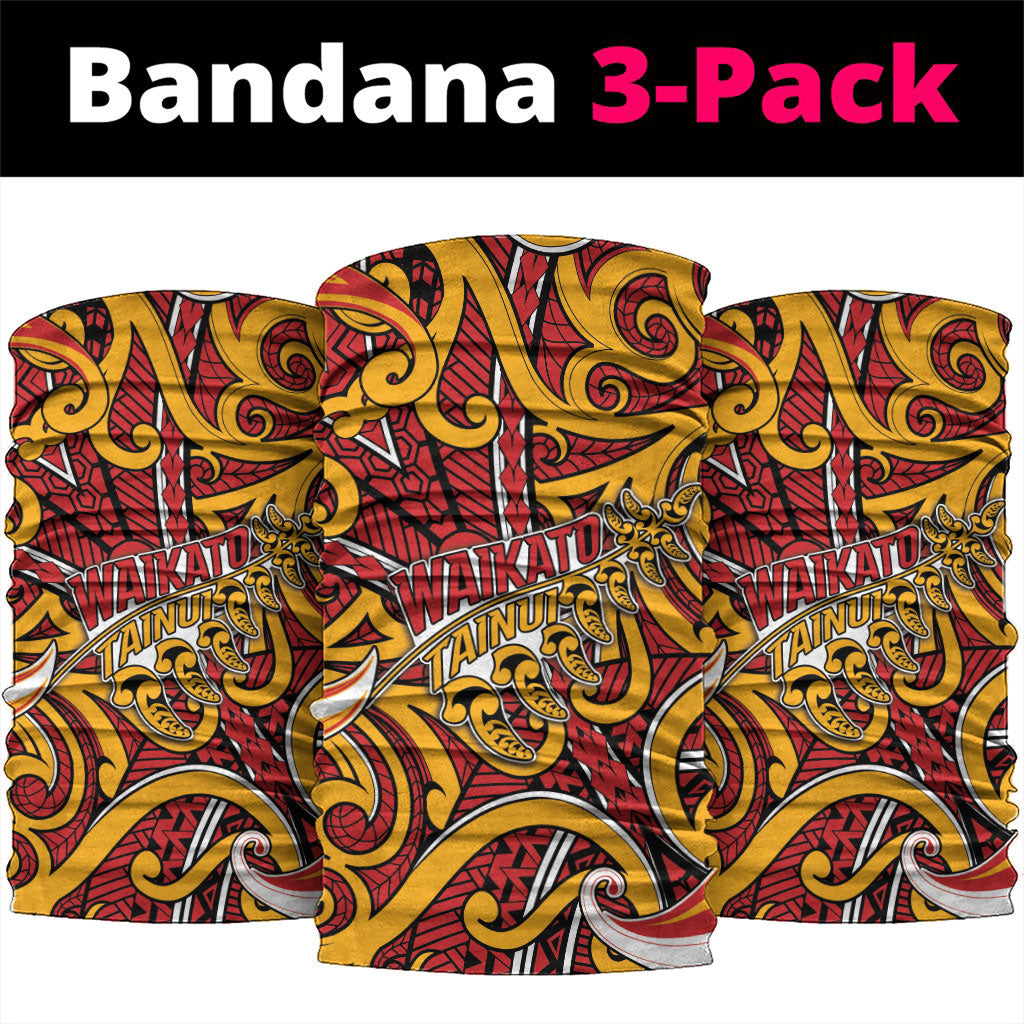 Aotearoa Waikato Tainui Neck Gaiter Maori Tribal Pattern Koru Motif