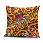 Aotearoa Waikato Tainui Pillow Cover Maori Tribal Pattern Koru Motif