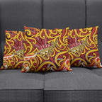 Aotearoa Waikato Tainui Pillow Cover Maori Tribal Pattern Koru Motif