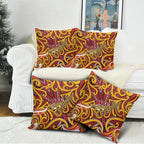 Aotearoa Waikato Tainui Pillow Cover Maori Tribal Pattern Koru Motif