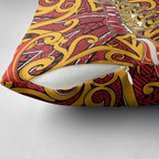 Aotearoa Waikato Tainui Pillow Cover Maori Tribal Pattern Koru Motif