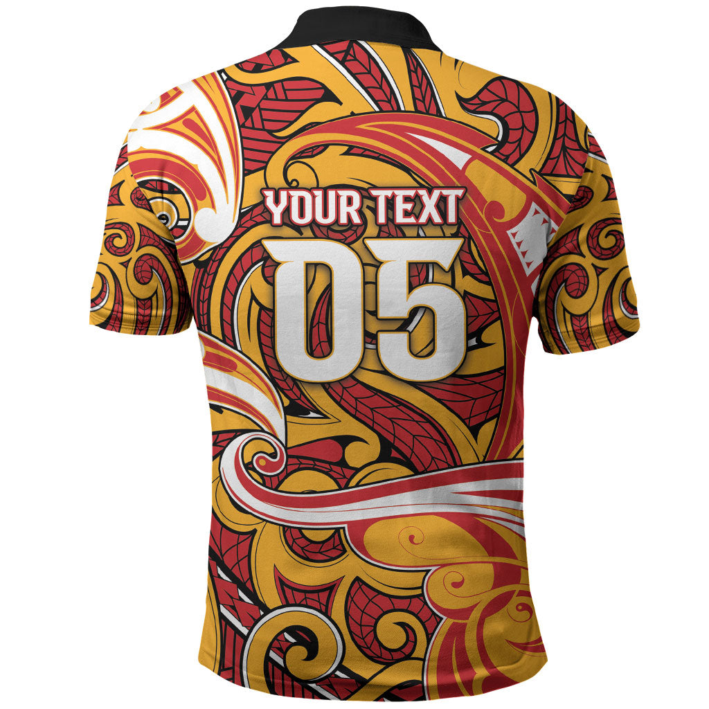 Custom Aotearoa Waikato Tainui Polo Shirt Maori Tribal Pattern Koru Motif