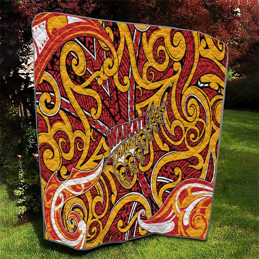 Aotearoa Waikato Tainui Quilt Maori Tribal Pattern Koru Motif