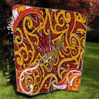 Aotearoa Waikato Tainui Quilt Maori Tribal Pattern Koru Motif