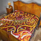 Aotearoa Waikato Tainui Quilt Maori Tribal Pattern Koru Motif