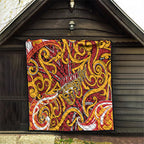 Aotearoa Waikato Tainui Quilt Maori Tribal Pattern Koru Motif
