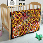 Aotearoa Waikato Tainui Quilt Maori Tribal Pattern Koru Motif