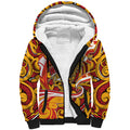 Custom Aotearoa Waikato Tainui Sherpa Hoodie Maori Tribal Pattern Koru Motif